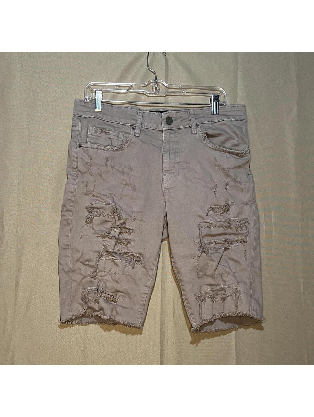 Jordan Craig Men's Khaki Distressed Chino Shorts Size 30